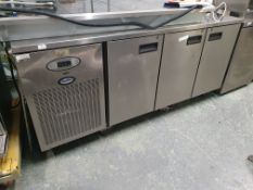 * Foster PRO1/3H-A 3 door bench fridge