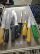 * selection of chefs knives