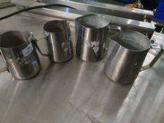 * 4 x milk streaming jugs