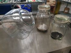 * 3 x glass jars