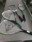 * 4 x lightweight rackets