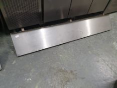 * S/S shelf with brackets