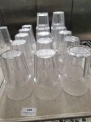 * 17 x plastic glasses