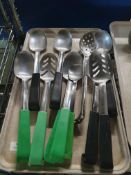 * quantity of spoons and slotted spoons