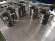 * 5 x milk steaming jugs