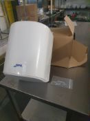 * blue roll dispenser