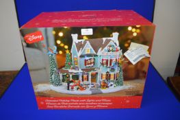 *Disney Animated Holiday House with Lights and Mus