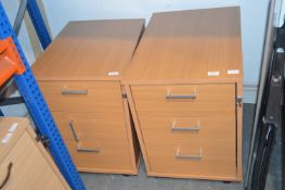 *Two Three Drawer Pedestals (AF)