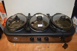 *Gourmet Triple Slow Cooker