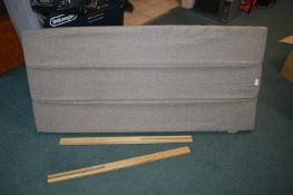 *King Size Grey Fabric Bedhead