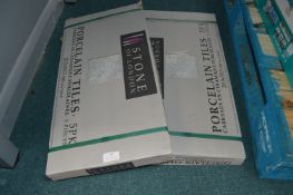 *2x 5 Porcelain Tiles (AF, sold as salvage)