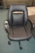 *True Innovations Black Office Swivel Chair