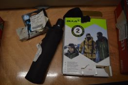 *Shedrain Umbrella, Bula Convertible Balaclava, an