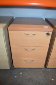 *Three Drawer Pedestal