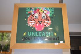 *Framed Tiger Print