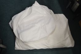 *Sanderson White Cotton 2pc Double Sheet Set