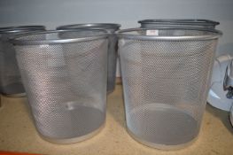 *Four Metal Waste Baskets