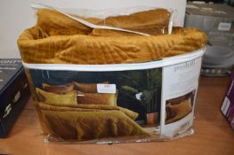 *Paoletti Embroidered Velvet King Size Duvet Cover