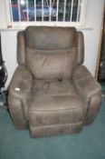 *Grey Electric Reclining Armchair