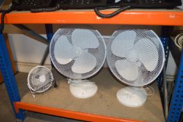*Two Desk Fans and a USB Fan