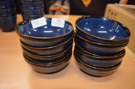 *10 Churchill 10oz Ripple Blue Bowls