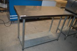 Stainless Steel Preparation Table with Undershelf