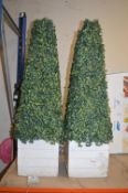 Pair of 3ft Illuminated Miniature Trees