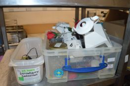 Three Boxes of Café Equipment, Display Items, Orga