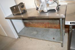 Stainless Steel Preparation Table with Undershelf