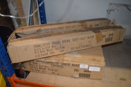 *Flat Packed Black Topped Table