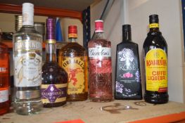 *6x 70cl Bottles of Alcohol Including Fireball, Gi
