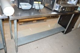 Stainless Steel Preparation Table with Undershelf