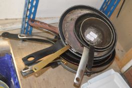 Nine Frying Pans/Skillets