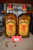 *2x 70cl Fireball Cinnamon Liqueur Whisky