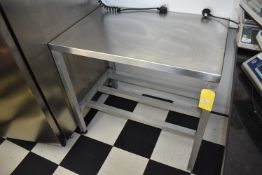 *Stainless Steel Table 91cm wide x 61cm deep x 85cm high