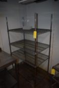 *Adjustable Metal Rack with Four Shelves