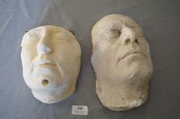*Plaster Face Cast of John Dennis marked HS Doctor Who 1976