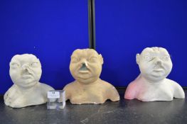 *Three Baby Monster Heads