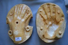 *Plaster Two Part Mould for a Right Hand
