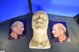 *Facial Plaster Life Cast of Sir Laurence Olivier 16” height plus Photographs