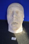 *Plaster Face Cast of Keith Allen marked Job
