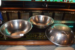 *3 40cm Stainless Steel Colanders