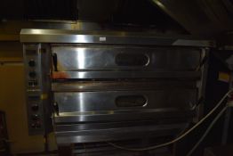 *Twin Deck Pizza Oven on Stand 95x135x70cm excluding stand