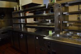 *King Four Door Refrigerated Four Door Cabinet with Shelves Over 230x70cm x 170cm high