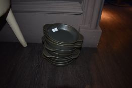 *Nine Grey Oval Eared Dishes