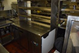 *Polar Two Door Refrigerated Cabinet with Shelves Over 136x70cm x 170cm high