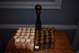 *Seventeen Salt, Seventeen Pepper, and One Large 16” Pepper Mills