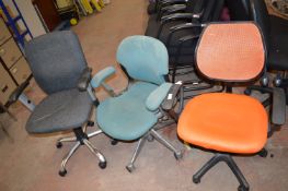 *Three Office Swivel Chairs
