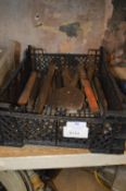 Tray of Various Chisels, Bolsters, etc.