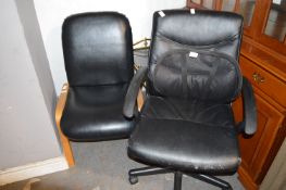 *Swivel Office Chairs and a Wood Framed Chair